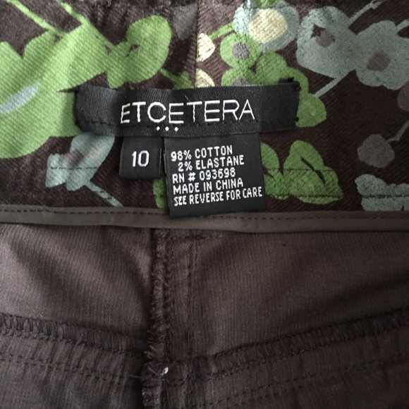 Carlisle Etcetera Painted Corduroy Pants Size 10 - Picture 3 of 8